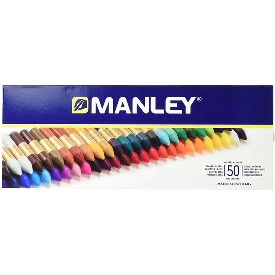 ESTUCHE 50 CERAS BLANDAS MANLEY image 0