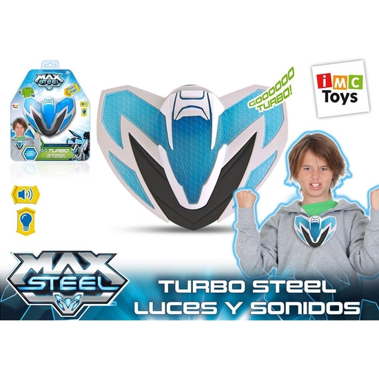 MAX STEEL TURBOSTEEL CORAZA LUZSONIDO image 0