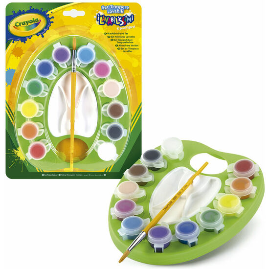 BLISTER ACUARELAS LAVABLES CON PALETA CRAYOLA image 0