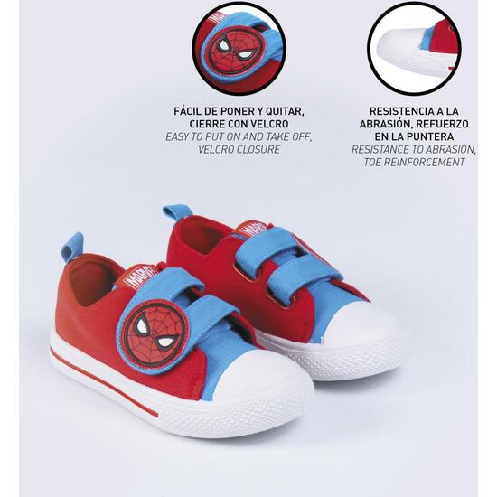 ZAPATILLA LONETA SUELA PVC ALGODÓN SPIDERMAN RED image 4