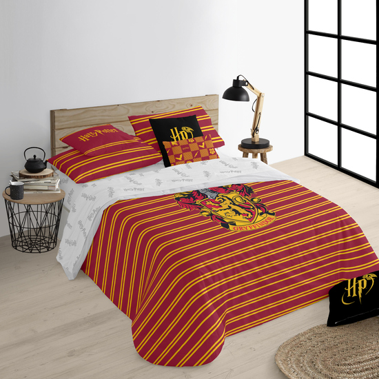 FUNDA NÓRDICA CON BOTONES 100% ALGODÓN MODELO GRYFFINDOR SHIELD PARA CAMA DE 80 (140X200 CM.) image 1