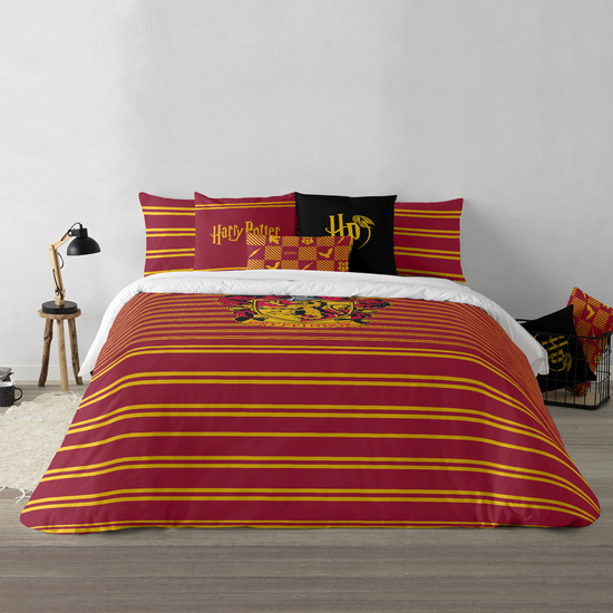 FUNDA NÓRDICA CON BOTONES 100% ALGODÓN MODELO GRYFFINDOR SHIELD PARA CAMA DE 80 (140X200 CM.) image 2