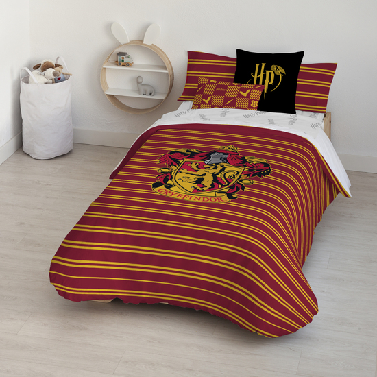 FUNDA NÓRDICA CON BOTONES 100% ALGODÓN MODELO GRYFFINDOR SHIELD PARA CAMA DE 80 (140X200 CM.) image 3