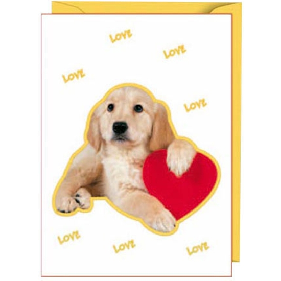 TARJETA ANIMALES LOVE ORO+SOBRE 9X6-5MOD image 0