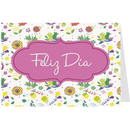 TARJETA FELIZ DÍA FLORES 9X6 image 0