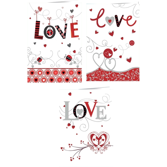 TARJETA LOVE HOLOGRAF.3D 13X19+SOBRE-4MD image 1