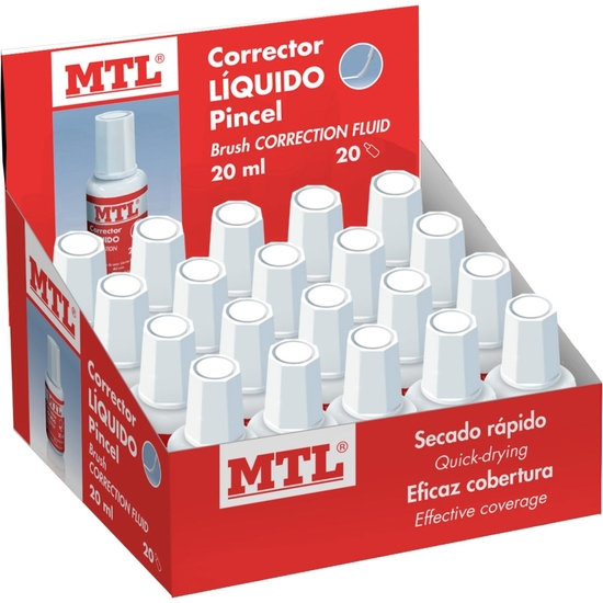 CORRECTOR LÍQUIDO BOTE PINCEL 20 ML image 1