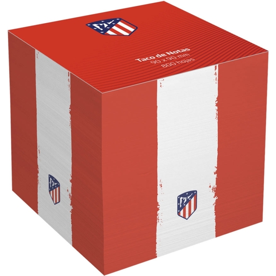 ATLÉTICO DE MADRID TACO PARA NOTAS 800 HOJAS 9X9 CM image 1