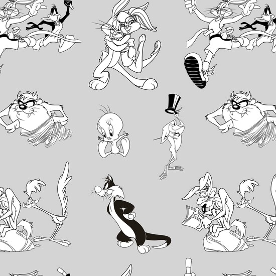 BOUTI 100 GR MODELO LOONEY TUNES BN PARA CAMA DE 90 (190X270CM.) image 2