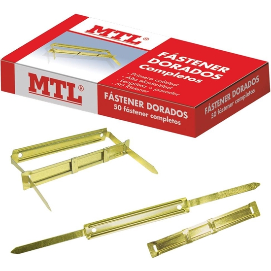 ESTUCHE 50 FASTENER-ENCUADERNADOS METAL image 0