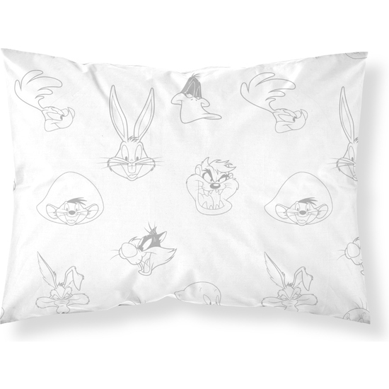 FUNDA DE ALMOHADA 100% ALGODÓN MODELO LOONEY TUNES DE 80X80 CM. image 0