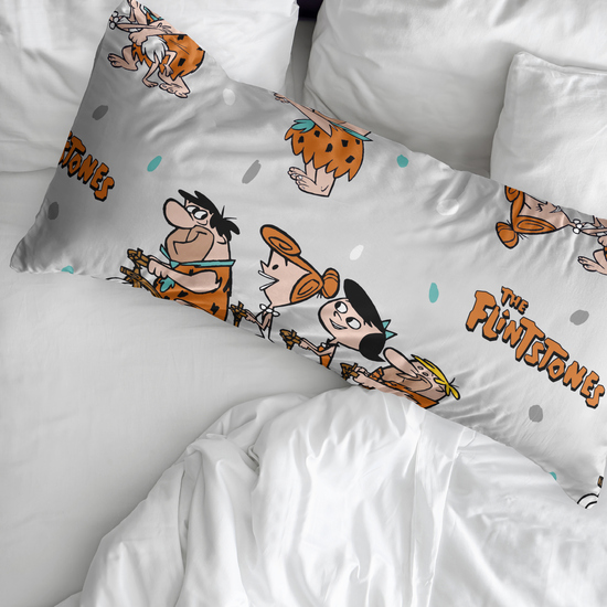 FUNDA DE ALMOHADA 100% ALGODÓN THE FLINTSTONES CAMA DE 90. image 1