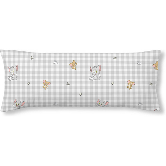 FUNDA DE ALMOHADA 100% ALGODÓN MODELO TOM & JERRY DE 80X80 CM. image 0