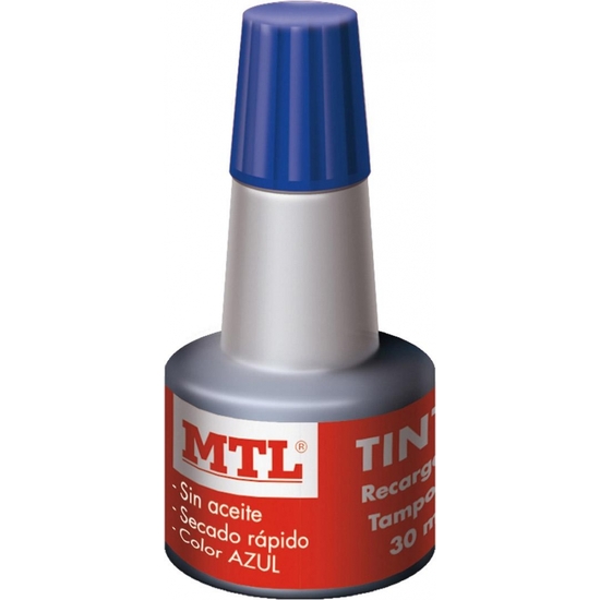 TINTA TAMPÓN 30 GR. AZUL image 0