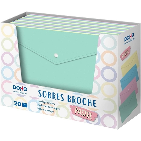 EXP20 SOBRES DOSSIER BROCHE PASTEL PP image 0