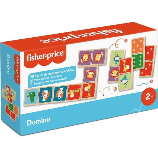 FISHER PRICE DOMINÓ MADERA ECO 25X12 CM image 0