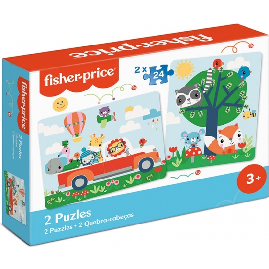 FISHER PRICE PUZZLE DOBLE 24 PIEZAS image 0