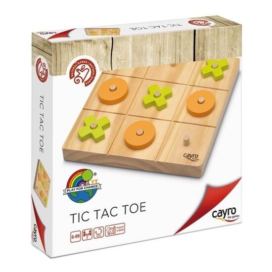 JUEGO EDUCATIVO MADERA ECO TIC TAC TOE 20X20 CM image 0