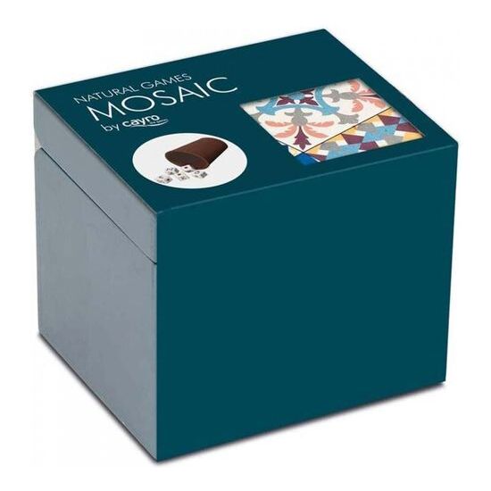 CAJA MADERA MOSAICO CUBILETEDADOS POKER image 1