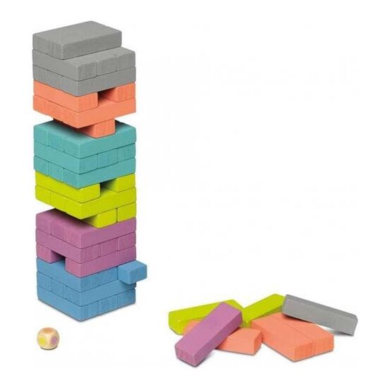 TORRE EQUILIBRIO MADERA PASTEL  image 1