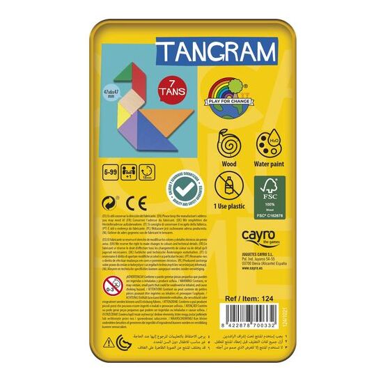 TANGRAM DE MADERA EN CAJA METAL image 3