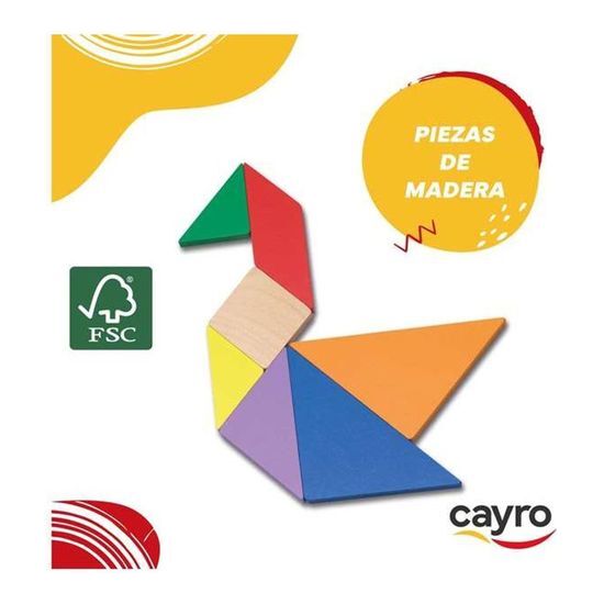 TANGRAM DE MADERA EN CAJA METAL image 4