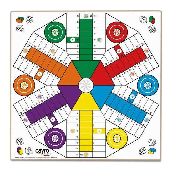 TABLERO PARCHÍS MADERA 4-6 JUGADOR40X40 image 2