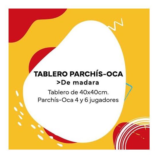 TABLERO PARCHÍS MADERA 4-6 JUGADOR40X40 image 5