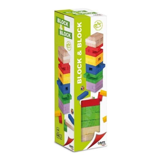 JUEGO TORRES MADERA COLORES BLOCK&BLOCK image 0