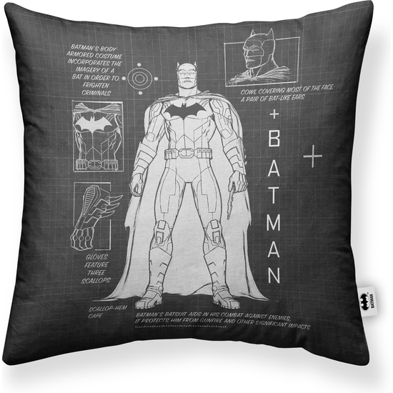 FUNDA DE COJÍN 100% ALGODÓN 45X45CM MODELO BATMAN FEATURES A image 0
