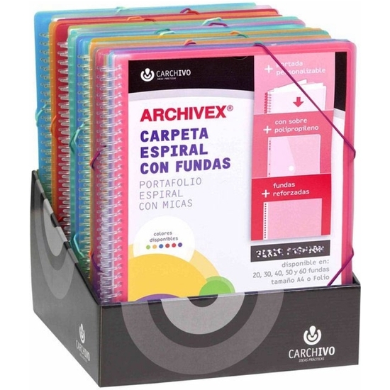 EXP 15 CARPETAS FUNDAS A4 SURT (20-60 FUNDAS) image 0