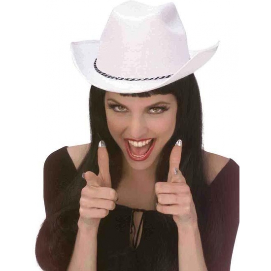 SOMBRERO COWBOY BLANCO ADULTO image 0