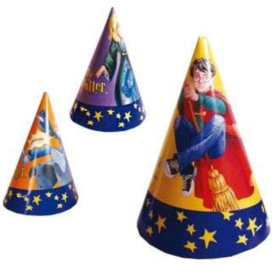 HARRY POTTER PAQUETE 6 SOMBREROS 16CM image 0