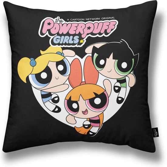 FUNDA DE COJÍN 100% ALGODÓN 45X45CM MODELO POWERPUFF B image 0