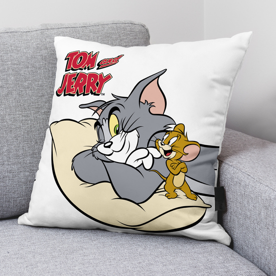 FUNDA DE COJÍN 100% ALGODÓN 45X45CM MODELO TOM & JERRY B image 1