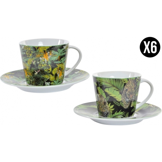 JUEGO CAFÉ SELVA 6 SERVICIOS PORCELNA image 0