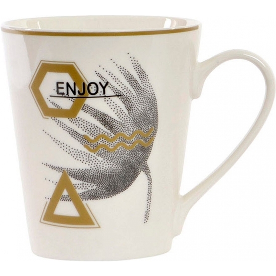 TAZA-MUG HOJAS 380ML 11X9 - 4 MOD image 0