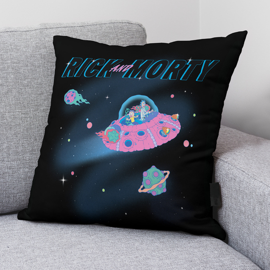 FUNDA DE COJÍN 100% ALGODÓN 45X45CM MODELO RICK AND MORTY B image 1