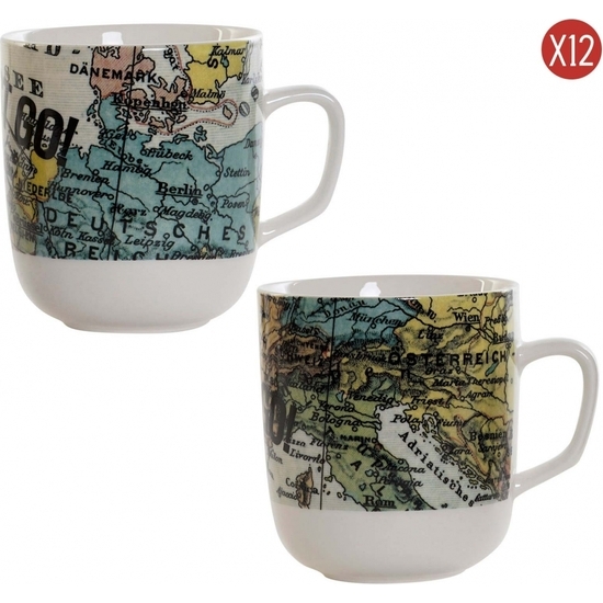 SET 12 TAZA MUG MAPAMUNDI 380 ML 10X8 image 0