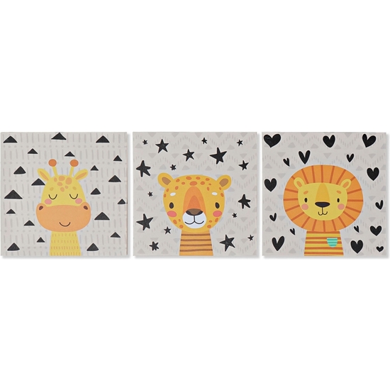 CUADRO INFANTIL LIENZO ANIMALE28X28-4MOD image 1