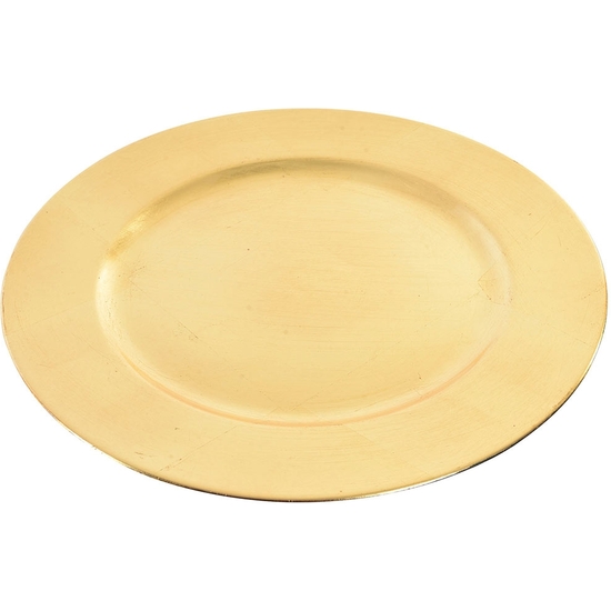 BAJO PLATO ORO PROLIPOPILENO 33 CM image 1