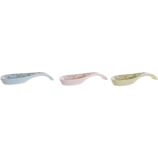 SET 6 CUCHARAS-SOPORTE CERÁMICA FLORAL 23CM image 3