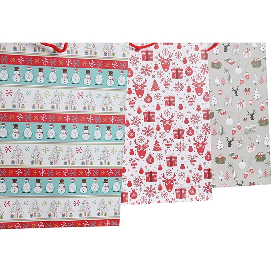 BOLSA PAPEL REGALO NAVIDAD 46X33X10 - 3 MODELOS image 1