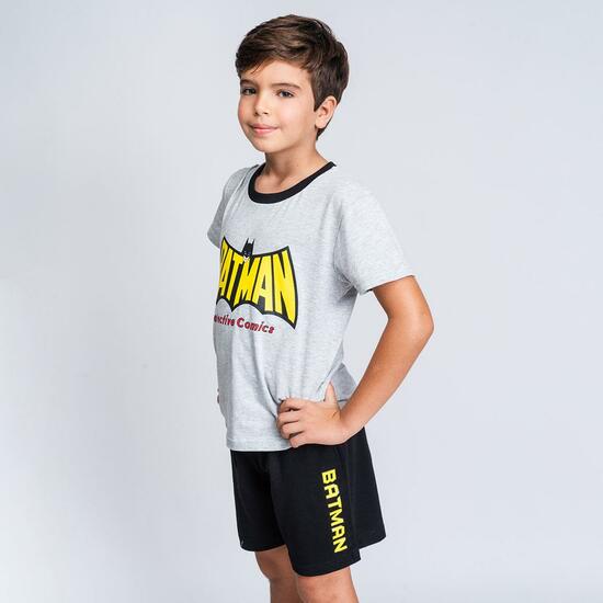 PIJAMA CORTO SINGLE JERSEY PUNTO BATMAN GRAY image 3