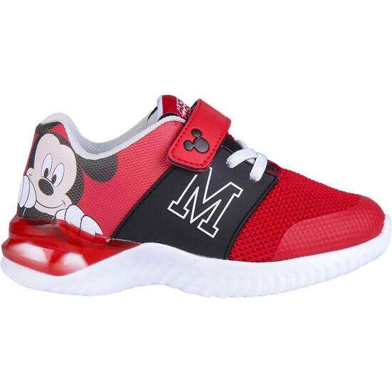 DEPORTIVA SUELA LIGERA EVA CON LUCES PERSONAJE MICKEY RED image 0