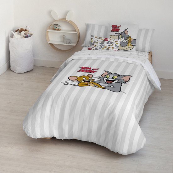 FUNDA NÓRDICA CON BOTONES 100% ALGODÓN MODELO TOM & JERRY BASIC PARA CAMA DE 180 (260X240 CM) image 3