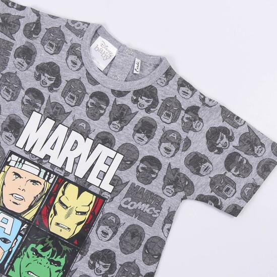 PELELE MANGA CORTA MARVEL GRAY image 2