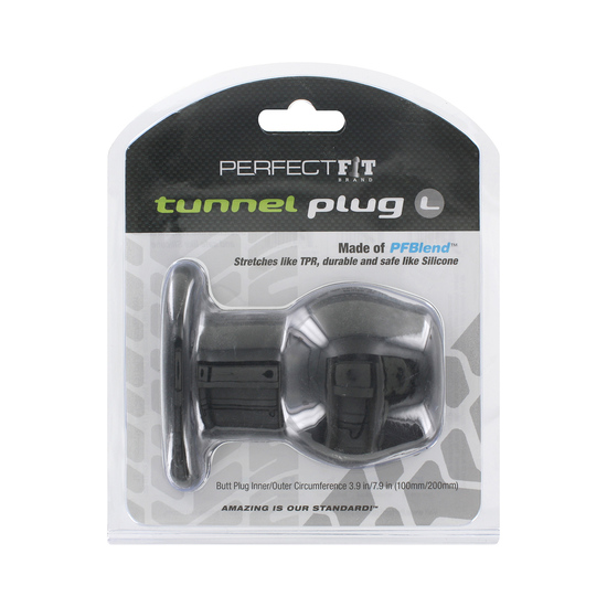 PERFECT FIT TUNNEL PLUG BLACK L image 1