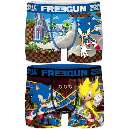 SET 2 CALZONCILLOS BOXER FREEGUN SONIC PARA HOMBRE image 0