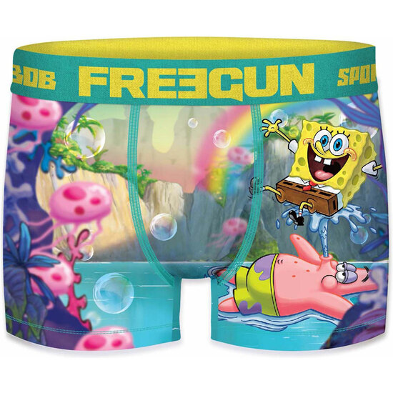 SET 2 BOXERS FREEGUN BOB ESPONJA - MICROFIBRA - 92% POLIÉSTER, 8% ELASTANO image 1